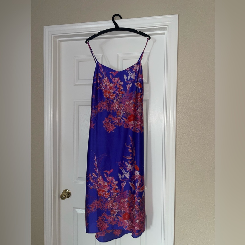 Banana Republic Satin Floral Slip Dress